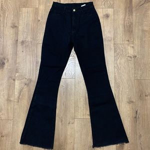 High waisted flare jeans